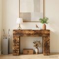 vidaXL Konferenčný stolík Dymový dub 102 x 35 x 75 cm Kompozitné drevo