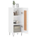 vidaXL Komoda lesklá biela 34,5x34x90 cm spracované drevo