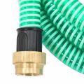 vidaXL Odsávacia hadica s mosadznými spojkami, zelená 1,1" 20 m, PVC
