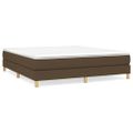vidaXL Posteľný rám s boxspringom tmavohnedá 180x200 cm látka