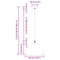 vidaXL Závesné lampy 2 ks, výškovo nastaviteľné, E27, čierne, Ø 30 cm, kovové