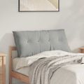 vidaXL Poduška na chrbát Svetlosivá 100 x 50 cm Mikrovlákno