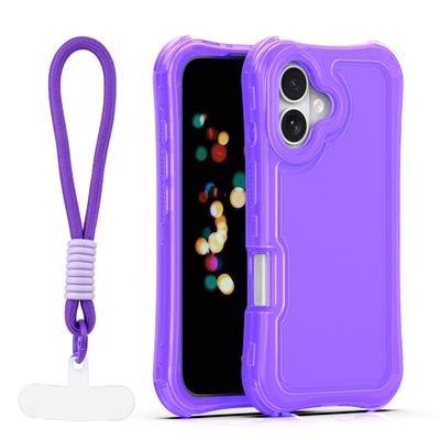 Puzdro Safepop s popruhom pre iPhone 16 6,1" fialové