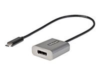 HBR3, DSC, DP Alt Mode (CDP2DPEC) - Video adaptér - USB-C (samec) do DisplayPort (samica) - Thunderbolt 3 / DisplayPort 1.4 - 30 cm - podpora 8K60Hz, podpora 4K60Hz - sivá