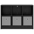 vidaXL Servírovacia skriňa Čierny dub 73,5 x 22,5 x 53,5 cm