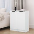 vidaXL Komody 2 ks biele 30x30x70 cm spracované drevo