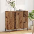 vidaXL Servírovacia skriňa Staré drevo 89,5 x 33 x 82 cm