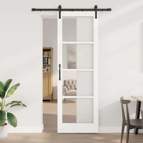 vidaXL Posuvné dvere ORKDAL Biela 78 x 232 cm