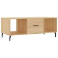 vidaXL Konferenčný stolík dub sonoma 102x50x40 cm kompozitné drevo