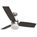 vidaXL Stropný ventilátor so svetlom a ovládačom 108 cm, tmavohnedý