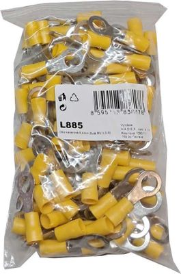Oko káblové 8,4 mm žlté RV 5,5-8), balenie 100 ks