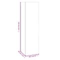 vidaXL TV skrinky 4 ks dymový dub 30,5x30x110 cm spracované drevo