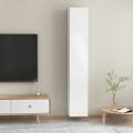 vidaXL TV skrinky 2 ks, lesklé biele 30,5x30x90 cm, kompozitné drevo
