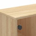 vidaXL Konferenčný stolík sklenené dvierka dub sonoma 68,5x50x50 cm