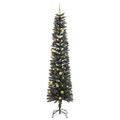 vidaXL Umelý vianočný stromček Zelená 240 cm PVC, plast a oceľ
