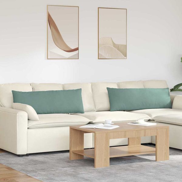 vidaXL Vankúše na pohovku 2 pcs Morská zelená 120 x 40 cm