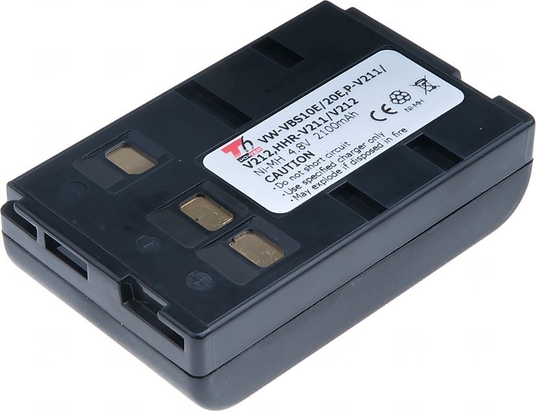 Batéria T6 Power pre Panasonic HHR-V211/V212, Ni-MH, 2100mAh, 10.1Wh, čierna