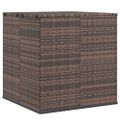 vidaXL Záhradný úložný box z polyratanu 100x97,5x104 cm hnedý