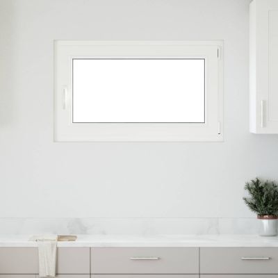 vidaXL Podkrovné okno RISOR 100 x 50 cm PVC a sklo Biela
