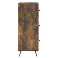 vidaXL Zásuvkový kabinet Dymový dub 33 x 34,5 x 90 cm Kompozitné drevo