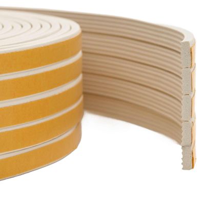 vidaXL Samolepiaca tesniaca páska na okno Biela 10 x 4 mm 25 m