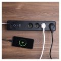 Predlžovací kábel EMOS P1412SM GoSmart 2 m / 4 zásuvky / s vyp. / s USB / biela-čierna / PVC / 1,5 mm2