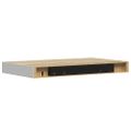 vidaXL Plávajúce nástenné police 4 ks dubové a biele 50x23,5x3,8 cm MDF