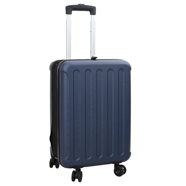 vidaXL Kufor so zámkom Tmavo modrá 34 x 23 x 55.5 cm ABS plast
