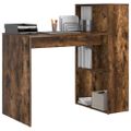 vidaXL Stôl Dymová dub Kompozitné drevo 108 x 55 x 103.5 cm