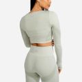 Športový Top Marl Bezšvový Crop Top Ice - SQUATWOLF, veľkosť XS