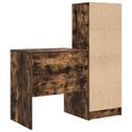 vidaXL Stôl Dymová dub 115,5 x 50 x 127 cm 2 ks