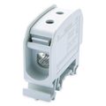 Univerzálna svorka RKA 35 L G, 125A, 1pól., AL/CU, sivá, na DIN/ na panel