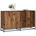 vidaXL Servírovacia skriňa Staré drevo 134 x 35 x 76 cm