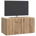 vidaXL Nástenná TV skrinka 59,5 x 31 x 30 cm Dub artisan