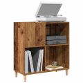 vidaXL Skrinka na platne staré drevo 84,5x38x89 cm kompozitné drevo