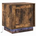 vidaXL Nočný stolík 2 ks Dymová dub 44 x 34,5 x 45 cm Kompozitné drevo