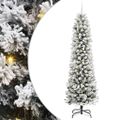 vidaXL Umelý vianočný stromček Biela 240 cm PVC, kov a plast