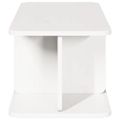 vidaXL Konferenčný stolík Biela 80 x 39,5 x 33,5 cm Borovicový masív