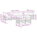 vidaXL Záhradná súprava gaučov 8 ks Biela a krémová Polyester