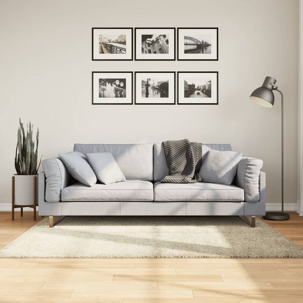 vidaXL Shaggy koberec PAMPLONA, vysoký vlas, moderný, zlatý 120x170 cm