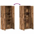 vidaXL Vysoká skriňa 80 x 35 x 180 cm Kompozitné drevo Staré drevo