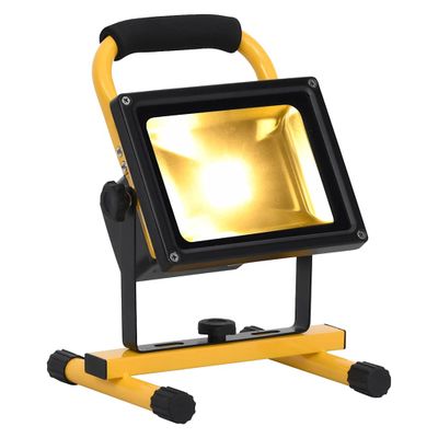 vidaXL Nabíjateľný LED reflektor s rukoväťou 20 W teplé biele svetlo