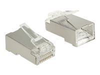 RJ45 krimpovacia a rezná zástrčka Cat.5e UTP 20 ks