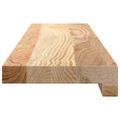 vidaXL Parapety 2 ks neošetrené 80x15x2 cm masívne dubové drevo