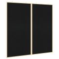 vidaXL Informačná nástenka Čierna 100 x 100 x 1,4 cm Borovicový masív