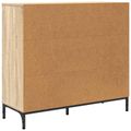 vidaXL Servírovacia skriňa Sonoma dub 89,5 x 33 x 82 cm