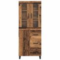 vidaXL Highboard 2 ks Staré drevo 69,5 x 34 x 180 cm Kompozitné drevo