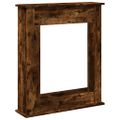 vidaXL Obloženie krbu dymový dub 75x20x87,5 cm kompozitné drevo