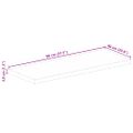 vidaXL Stolová doska 80x60x3,8 cm obdĺžnik masívna akácia