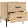 vidaXL Nočný stolík dub sonoma 40x35x47,5 cm kompozitné drevo